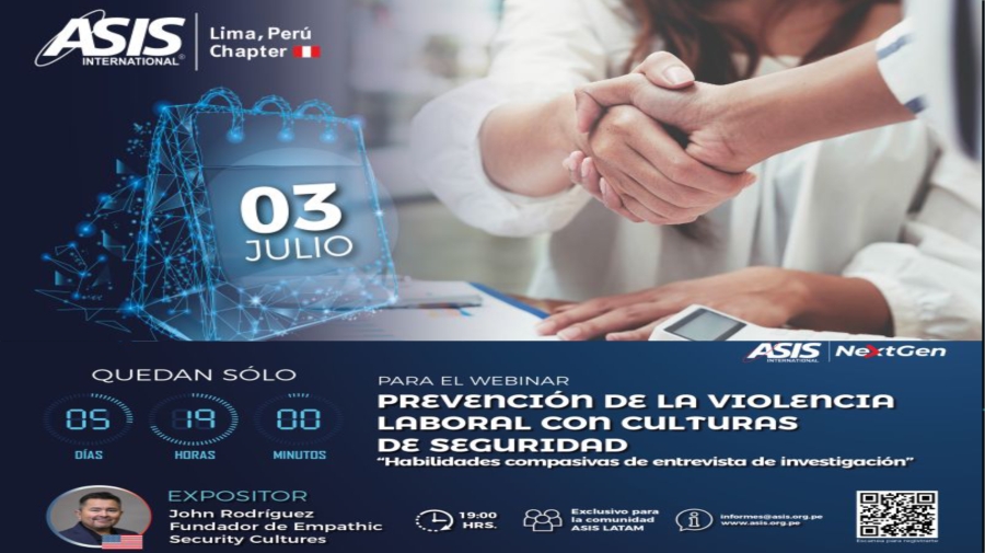 Webinar: Prevención de la violencia laboral con culturas de seguridad