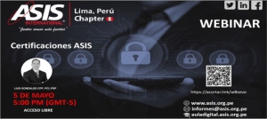 Webinar: Certificaciones ASIS